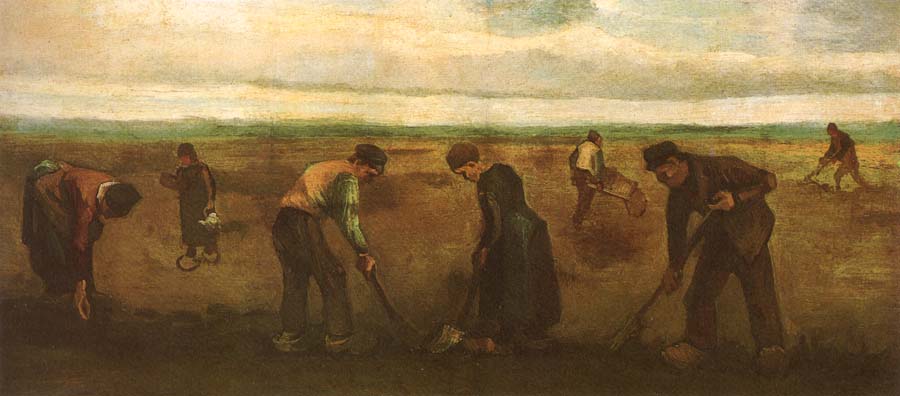 Farmers Planting Potatoes (nn04)